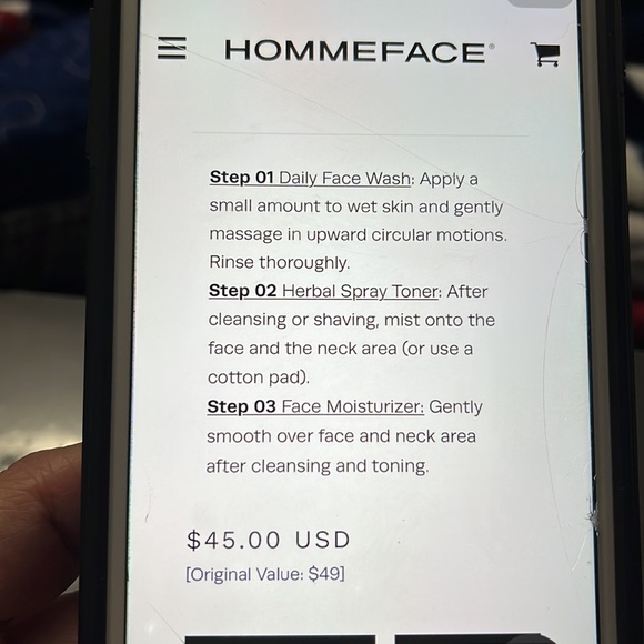 HOMMEFACE Daily skincare trio set - Picture 6 of 10